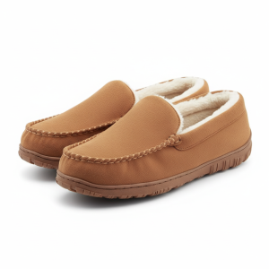 Moccasin Slippers With Memory Foam Cushion For Men
