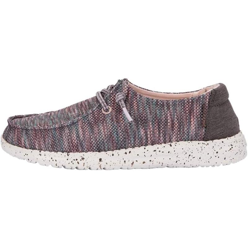 Multihued Woven Textile Lace Up - Image 3