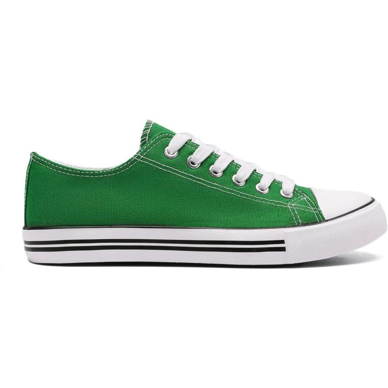 Solid Color Canvas Lace Up Shoes For Men - Image 3