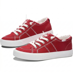 Lace Up Trainers with Fringe Detail