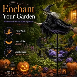 The Enchanted Witch Garden Wind Spinner